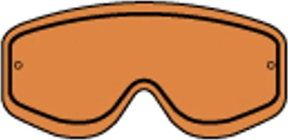 RACING GOGGLES DOUBLE LENS ORANGE