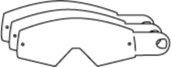 RACING GOGGLES TEAR OFF S (12 PCS)