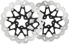 Wave brake disc set
