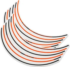 Wheel rim sticker kit