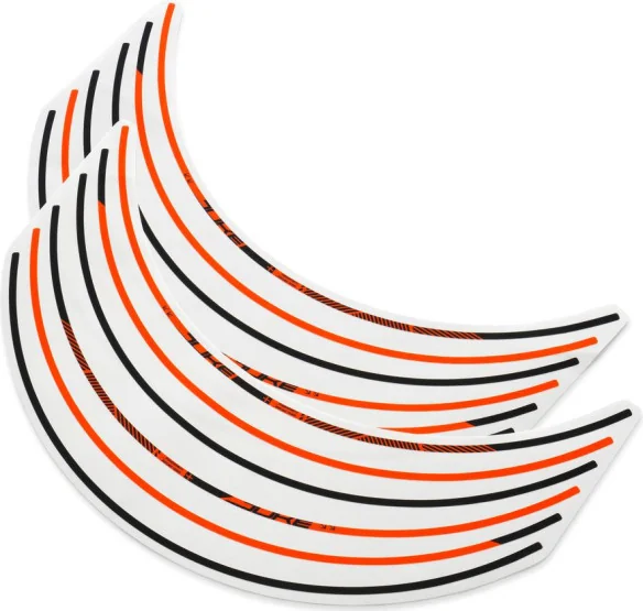 Wheel rim sticker kit