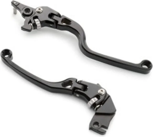 Clutch lever and brake lever set