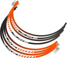 Wheel rim sticker kit