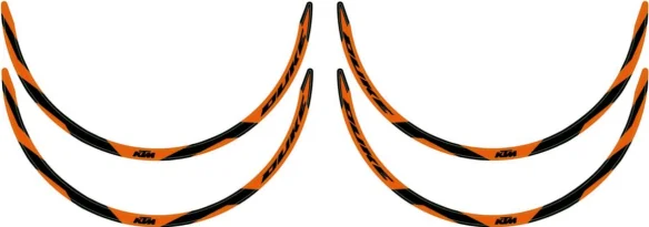 Wheel trim ring sticker kit