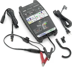 Battery charging and testing unit