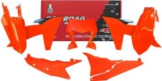 Kit Plastice (6) KTM EXC EXC-F 150 500 2024-XC-W XCF-W 150 500 2024 Neon Orange Black R-KITKTM-AN0-624