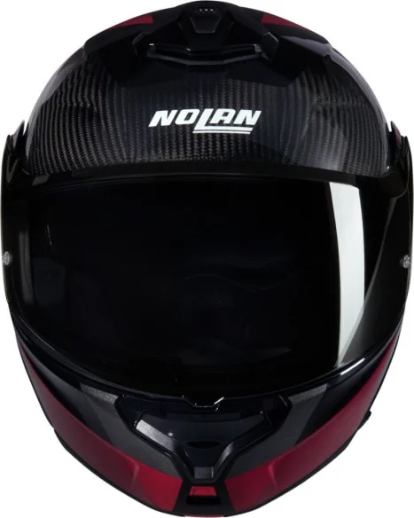 Casca Moto Flip-Up X-1005 Ultra Carbon Sportivo 346 Black Red Glossy 2025
