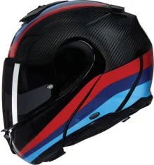 Casca Moto Flip-Up X-1005 Ultra Carbon Gran Tour 348 Black Red Blue 2025