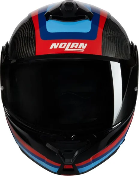 Casca Moto Flip-Up X-1005 Ultra Carbon Gran Tour 348 Black Red Blue 2025
