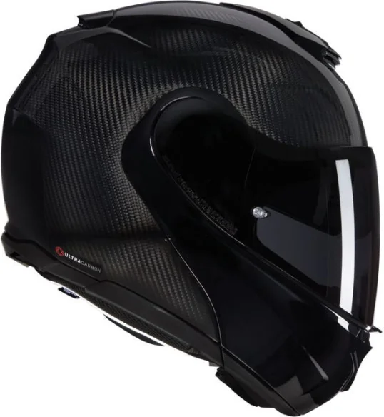 Casca Moto Flip-Up X-1005 Ultra Carbon Puro 324 Black Glossy 2025