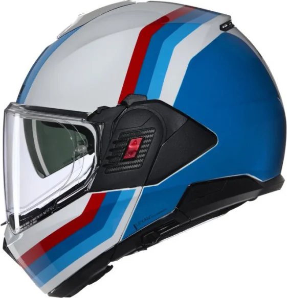 Casca Moto Flip-Up N120-1 Lineo 347 Blue Red White Glossy 2025