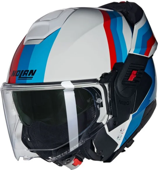 Casca Moto Flip-Up N120-1 Lineo 347 Blue Red White Glossy 2025
