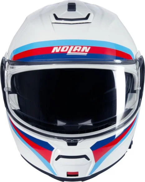 Casca Moto Flip-Up N100-6 Assoluto 347 White Red Blue 2025