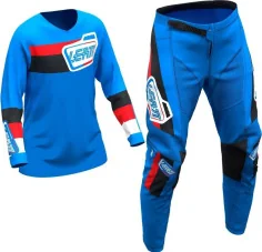 Combo MX Enduro Pantaloni Tricou Copii Ride Kit 3.5 Pit Board Royal 25