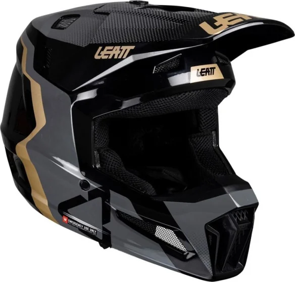 Kit Casca Moto Copii 3.5 V25 Black Ochelari 2.5