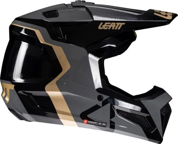 Kit Casca Moto Copii 3.5 V25 Black Ochelari 2.5