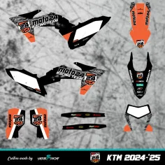 Kit Stickere Moto24 Racing KTM EXC Black 24-25