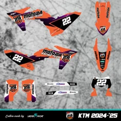 Kit Stickere Moto24 Racing KTM EXC Orange 24-25