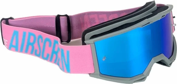 Ochelari Moto MX Enduro LITE 01 EX Pink Blue Blue Lens