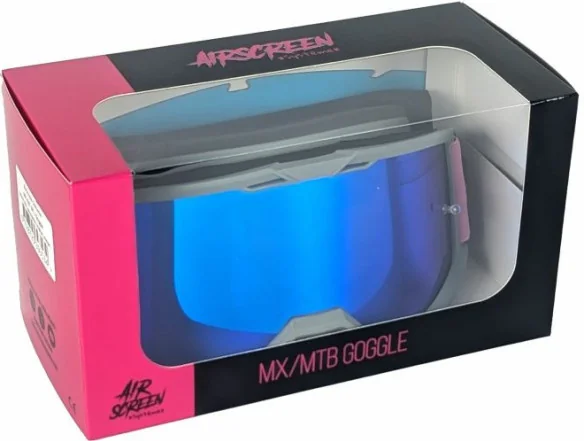 Ochelari Moto MX Enduro LITE 01 EX Pink Blue Blue Lens