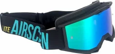 Ochelari Moto MX Enduro LITE 01 EX Black Blue Blue Lens