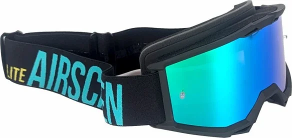 Ochelari Moto MX Enduro LITE 01 EX Black Blue Blue Lens