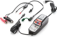 Battery charging and testing unit