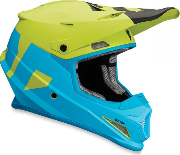 Casca Sector Level Electric Blue Lime Copii