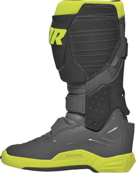 Cizme Moto MX Enduro Radial Gray Yellow Fluo