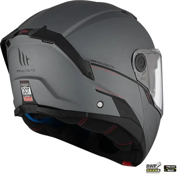Casca Moto Flip-Up MT Atom 2 SV A2 Titanium Mat