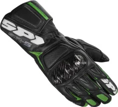 Manusi Piele STR 5 Black Kawasaki Green