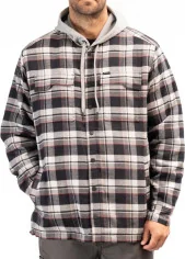 Hanorac Targhee Fleece Lined Flannel Black Monument 24