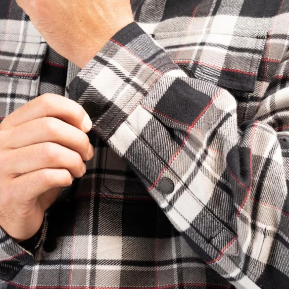 Hanorac Targhee Fleece Lined Flannel Black Monument 24