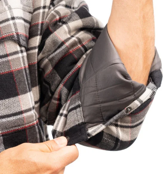 Hanorac Targhee Fleece Lined Flannel Black Monument 24