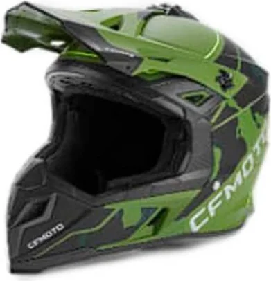 Casca Off Road ATV Verde Camo-Negru