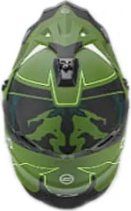 Casca Off Road ATV Verde Camo-Negru