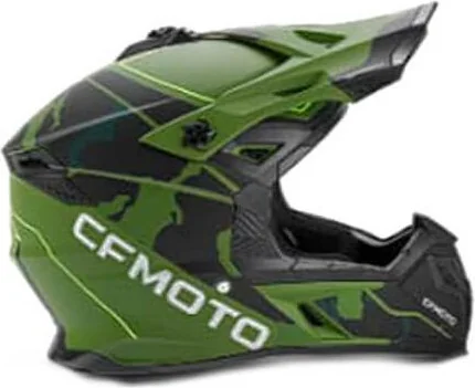 Casca Off Road ATV Verde Camo-Negru