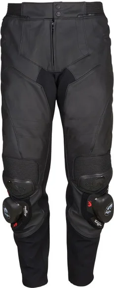 Pantaloni Moto Piele Ghost Black