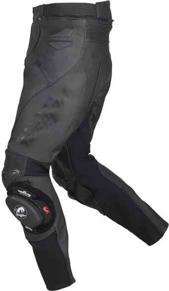 Pantaloni Moto Piele Ghost Black