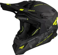 Casca Snowmobil Enduro ATV Helium Carbon Quick Release Buckle Hi Vis Charcoal 23