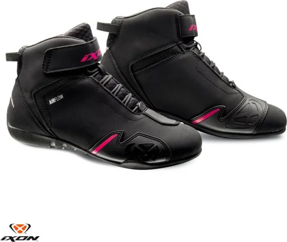 Ghete Moto Dama Gambler LS Black Pink
