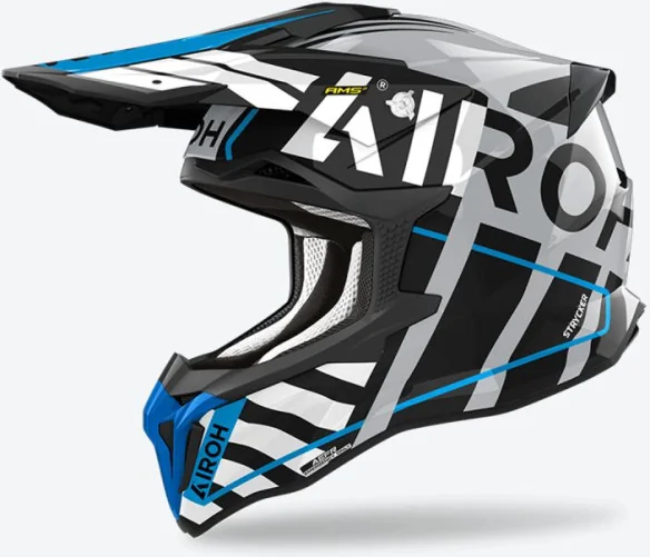 Casca Moto MX Enduro Strycker Brave Blue Grey 24
