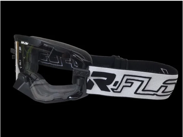 Ochelari Moto Enduro Cu Ventilatie NEXT40 Black White