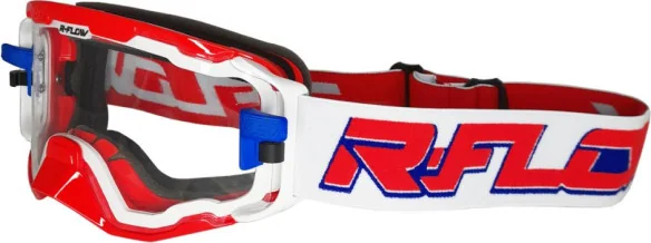 Ochelari Moto Enduro Cu Ventilatie NEXT43 Red White Blue
