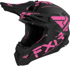Casca Moto Enduro Helium Race Div w D-Ring Black Elec Pink