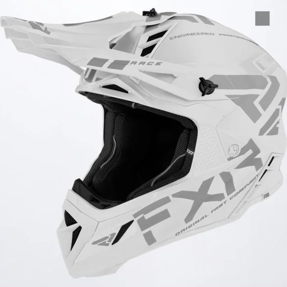 Casca Moto Enduro Helium Prime w D-Ring White