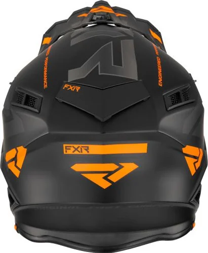 Casca Moto Enduro Helium Race Div w Auto Buckle Black Orange