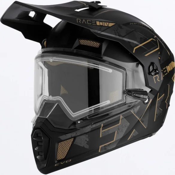 Casca Moto Enduro Snow Clutch X Evo With E Shield Stealth Canvas
