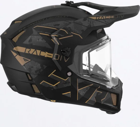 Casca Moto Enduro Snow Clutch X Evo With E Shield Stealth Canvas