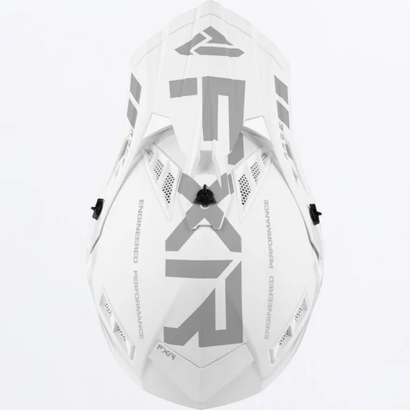 Casca Moto Enduro Snow Helium Prime With Auto Buckle White